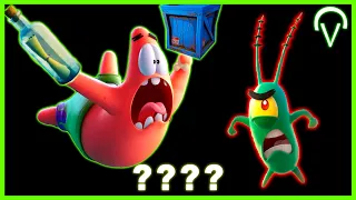 9 Patrick 3D PART 7  🔊 "AAAAHHHHH!!!" 🔊 Sound Variations in 63 seconds, Fortnite, Plankton