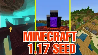 [SEED] VILLAGE and NETHER FORTRESS at SPAWN *SEED FOR MINECRAFT BEDROCK 1.17* Mcpe seed