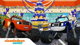 Blaze et les Monster Machines | Blaze & AJ sauvent les fêtes d'anniversaire ! | Nick Jr.