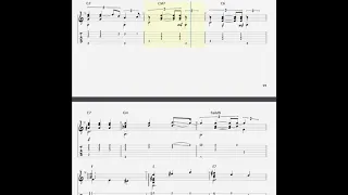 La Javanaise. Transcription and Tab available (GuitarPro).