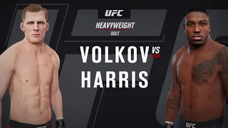 UFC 254 Alexander Volkov Vs Walt Harris Simulation EA Sports UFC 4