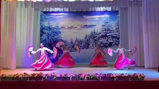 Корейский народный ансамбль «Чхинсон».  Танец «Огненный лотос»