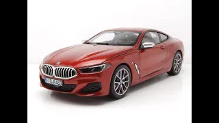 BMW 850i 2018 orange metallic Modellauto 1:18 Norev