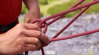 Building a Climbing belay with the rope to 3 anchor points