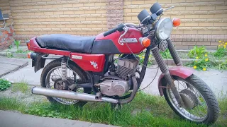 ЯВА 638 Первый Запуск Двигателя! Собрали Мотоцикл Jawa 350