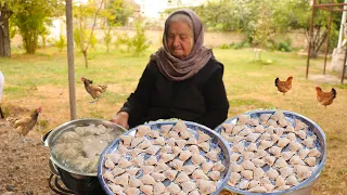 Asan üsulla hazırlanan PELMENNİ və KİŞMİŞLİ PİROQ  bişirdik-😍 ASMR food