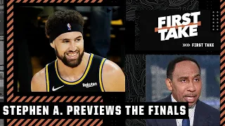 Stephen A. likes the Warriors as favorites over the Celtics in the 2022 NBA Finals | First Take