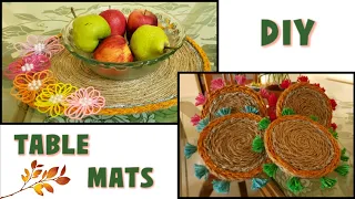 DIY Dining Table Mats I Jute Rope Coasters | Jute Rope Table Mats I  Jute Rope Craft Ideas