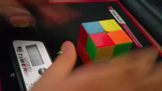 Solving a Rubik's cube 2 by 2 on 4.97 seconds Slow Motion
