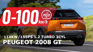 2021 Peugeot 2008 GT 0-100km/h & engine sound [short edit]