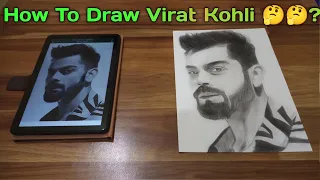 Drawing Virat Kohli Timelepse Video || How To Draw Virat Kohli ❤️❤️🔥🔥🔥