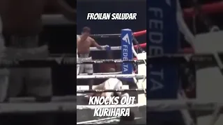 Froilan Saludar Knocks out Kurihara | Saludar Vs Kurihara #trending #boxing