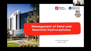 Management of Fetal and Neonatal Hydrocephalus - Dr Jennifer Ronecker