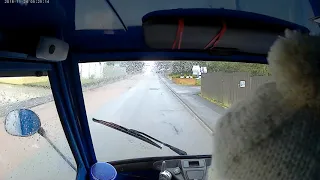 Ape50 Fahren Eine Regenfahrt