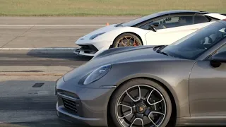 Zobacz pojedynek Lamborghini Aventador SVJ z Porsche 911 Turbo S! #Klasyka_Mikiciuka