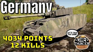 4034 Points/12 Kills - Germany - Realistic Battles - War Thunder Gameplay [1440p 60FPS]