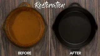 Cast Iron RESTORATION. Why I almost Dry Aged my Nephew!