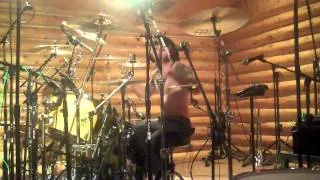 Paul "Needles" White of The Defiled, tracking 'Infected' drums
