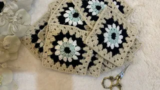 Motif yapımı/kolay çanta motifi yapımı/knitting motif/motivo de tejer #crochet #blanket #crochet