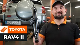 How to change rear shock absorber on TOYOTA RAV4 II [TUTORIAL AUTODOC]