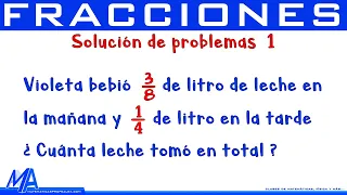 Solución de problemas con fracciones | Ejemplo 1