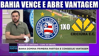 BAHIA 1 X 0 CRICIUMA COM GOL DE THACIANO TRICOLOR VENCE NA FONTE NOVA