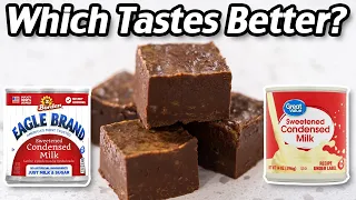 Walmart vs Eagle Brand Sweetened Condensed Milk - Which Is Better For Fudge?