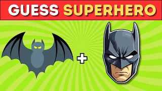 Can You Guess The Superhero by 2 Emojis? | 🦹🦇 DC & Marvel Superhero Emoji Quiz