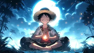 Luffy Meditating Under The Moonlight One Piece Live Wallpaper PC 4K