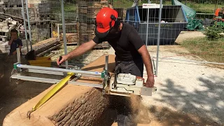 Anbausägewerk / Sawmilling Stihl MS 880