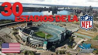 Conoce los 30 IMPRESIONANTES Estadios de la NFL! 2023-2024 - Flight Simulator