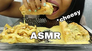 ASMR CHEESY PHILLY CHEESESTEAK MUKBANG (No Talking) EATING SOUNDS l