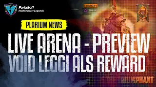 Raid: Shadow Legends - Live Arena Preview - Ablauf und Regeln ... alle Details vorab