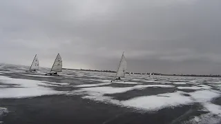 Ice boat sailing.Буер DN.Буер 2021.Зимние виды спорта.22.02.21