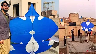 14 Size Blue Patang on Faisalabad Basant 2020