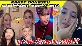 Randy dongseu Singing in France Sweden And Russian | SINGING REACTIONS OmeTV |REACTION