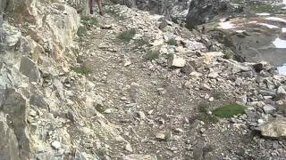 Going over Paintbrush Divide in Grand Teton