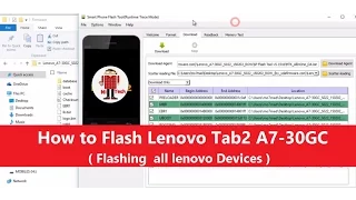How to Flash Lenovo Tab 2 A7-30GC