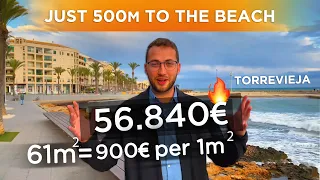 🔥 Hot price property in Spain 💰 Apartment in Torrevieja just 500m to the del Cura beach (Alicante)