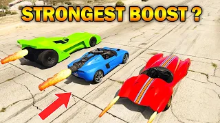 GTA 5 ONLINE : WHICH HAS STRONGEST BOOST? (VIGILANTE, SCRAMJET, ROCKET VOLTIC)