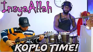 Alip Ba Ta (ft. Swaylex) InsyaAllah - Maher Zain (cover fingerstyle and Drum) Koplo Collab Reaction