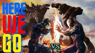 Captain America vs Ironman Godzilla vs kong version 🔥