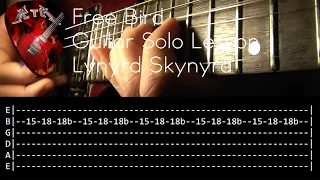 Free Bird Guitar Solo Lesson - Lynyrd Skynyrd (with tabs)