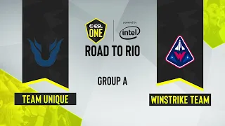 CS:GO - Team Unique vs. Winstrike Team [Nuke] Map 1 - ESL One Road to Rio - Group A - CIS