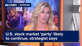 U.S. stock market 'party' likely to continue, strategist says