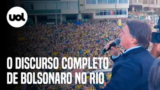 Confira o discurso de Bolsonaro em Copacabana durante a manifestação de 7 de Setembro