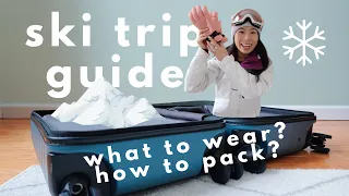 WHAT TO WEAR Skiing & HOW TO PACK For a Ski Trip!❄️ || Dressing & Packing Guide