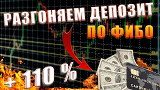 Разгон депозита на форекс + 110 % Торговый советник по уровням фибоначчи