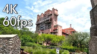 The Twilight Zone Tower of Terror at Disney's Hollywood Studios 4K 60fps Full Ride POV 2023