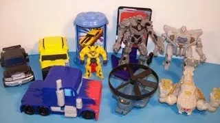 2007 TRANSFORMERS SET OF 8 BURGER KING COLLECTION MOVIE TOY'S VIDEO REVIEW